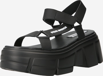 STEVE MADDEN - Sandalias 'ASSERTIVE' en negro: frente