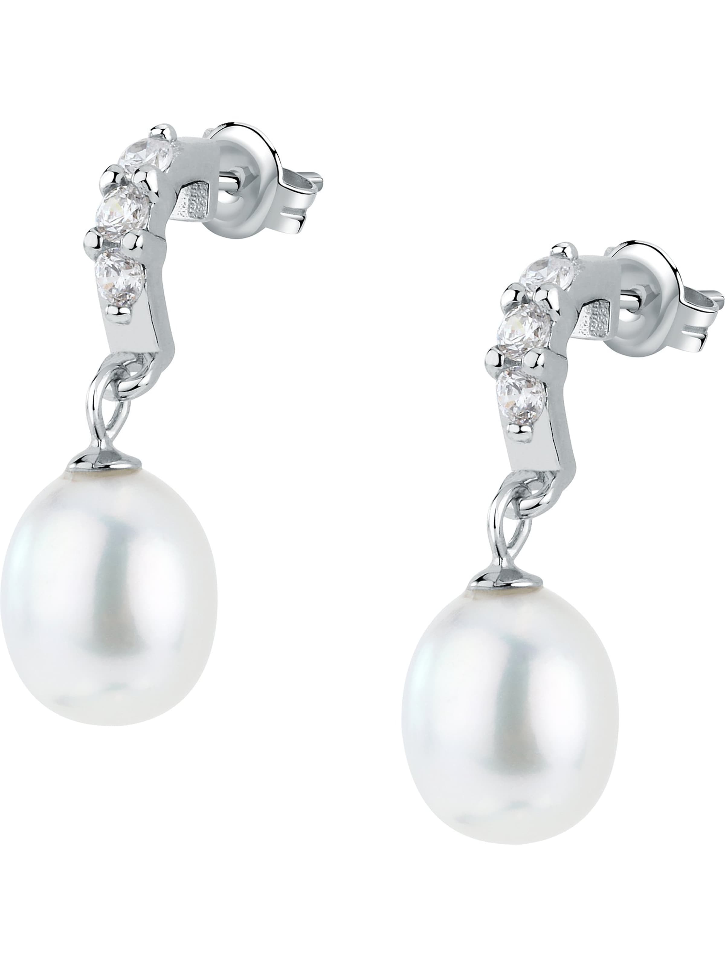 FAVS Earrings in Silver: front