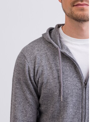 CASH-MERE.CH Knit cardigan in Grey