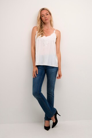 Cream Top 'Anna' in Wit