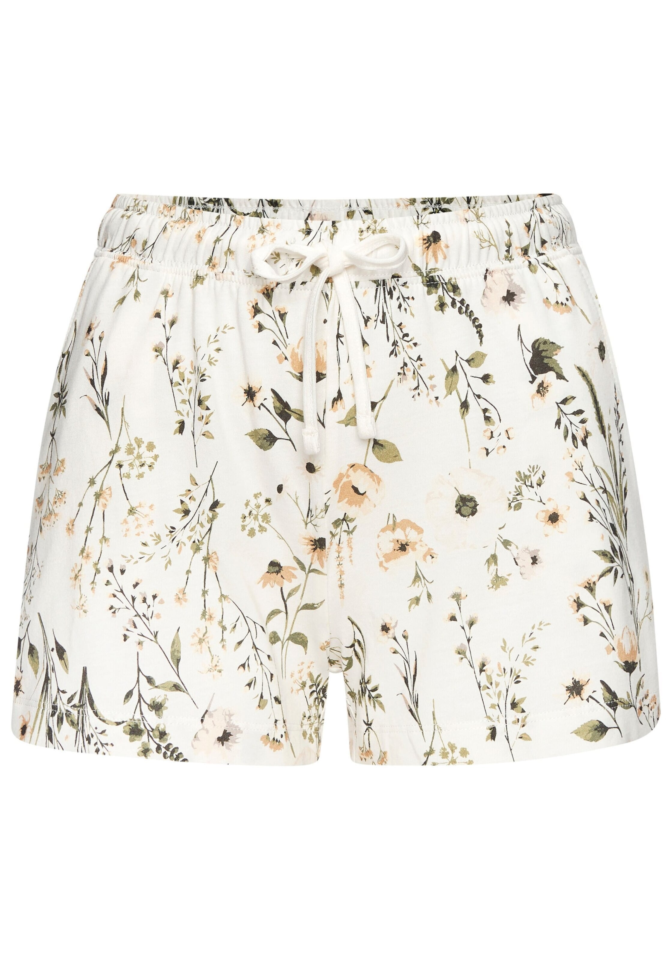 LASCANA - Pijama de pantalón corto en blanco