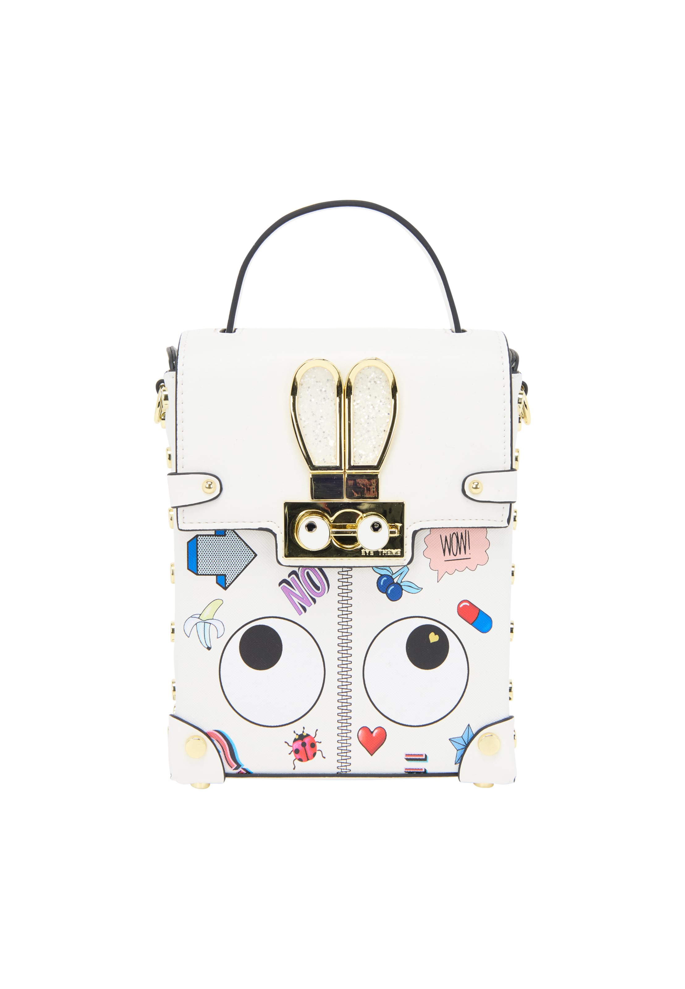 MYMO Τσάντα ώμου 'Enie' σε λευκό: μπροστά