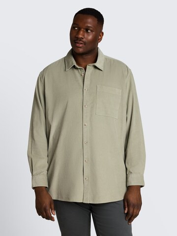 TOM TAILOR Men + Regular Fit Hemd in Grün: Vorderseite