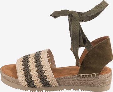 UNISA Strap Sandals 'Bruce' in Green: front