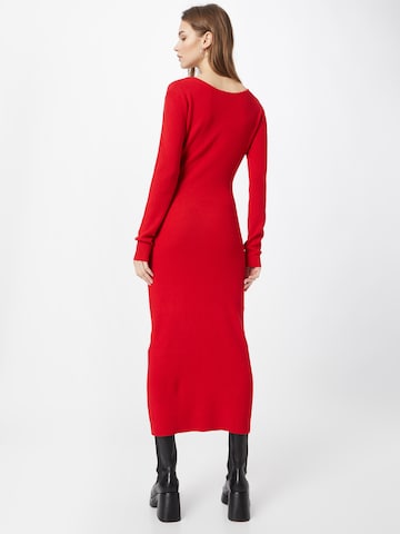 BZR Kootud kleit 'Lela Jenner', värv punane