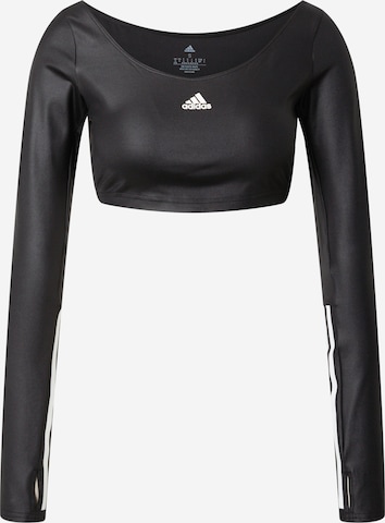 ADIDAS SPORTSWEAR Funkční tričko 'Hyperglam Cut 3-Stripes ' – černá: přední strana