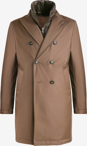 Boggi Milano Winter coat in Brown: front