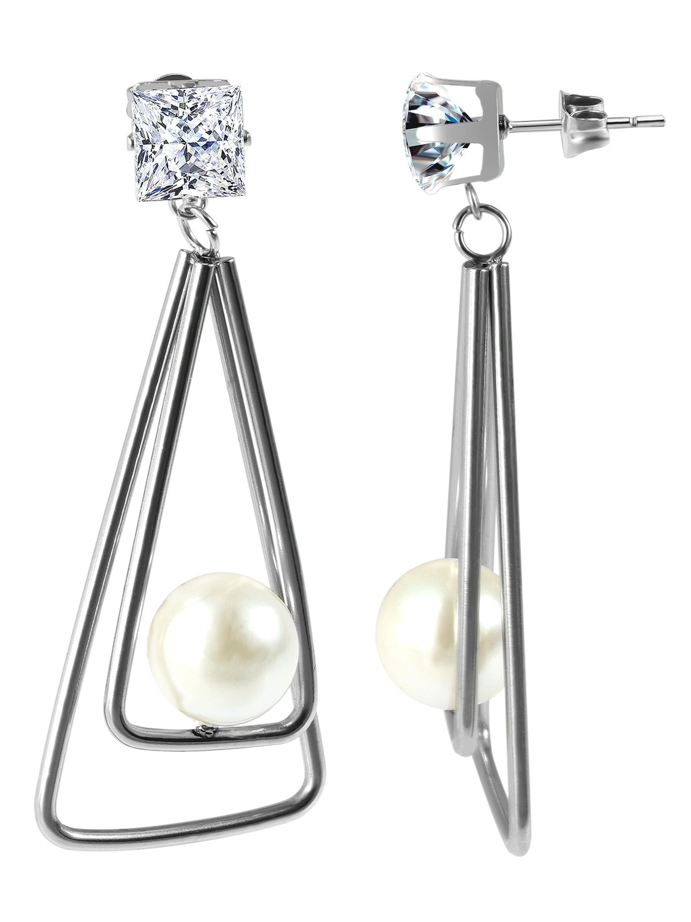 Akzent Earrings 'Jessenia, langlebig' in Silver