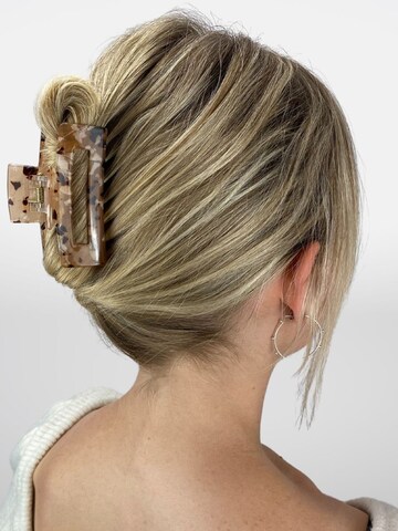 Ornement pour cheveux 'Aria Hair Clip - Light Tortoise' soho Hair accesoires en marron