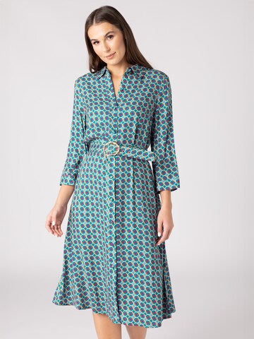 Robe-chemise Quiosque en vert : devant