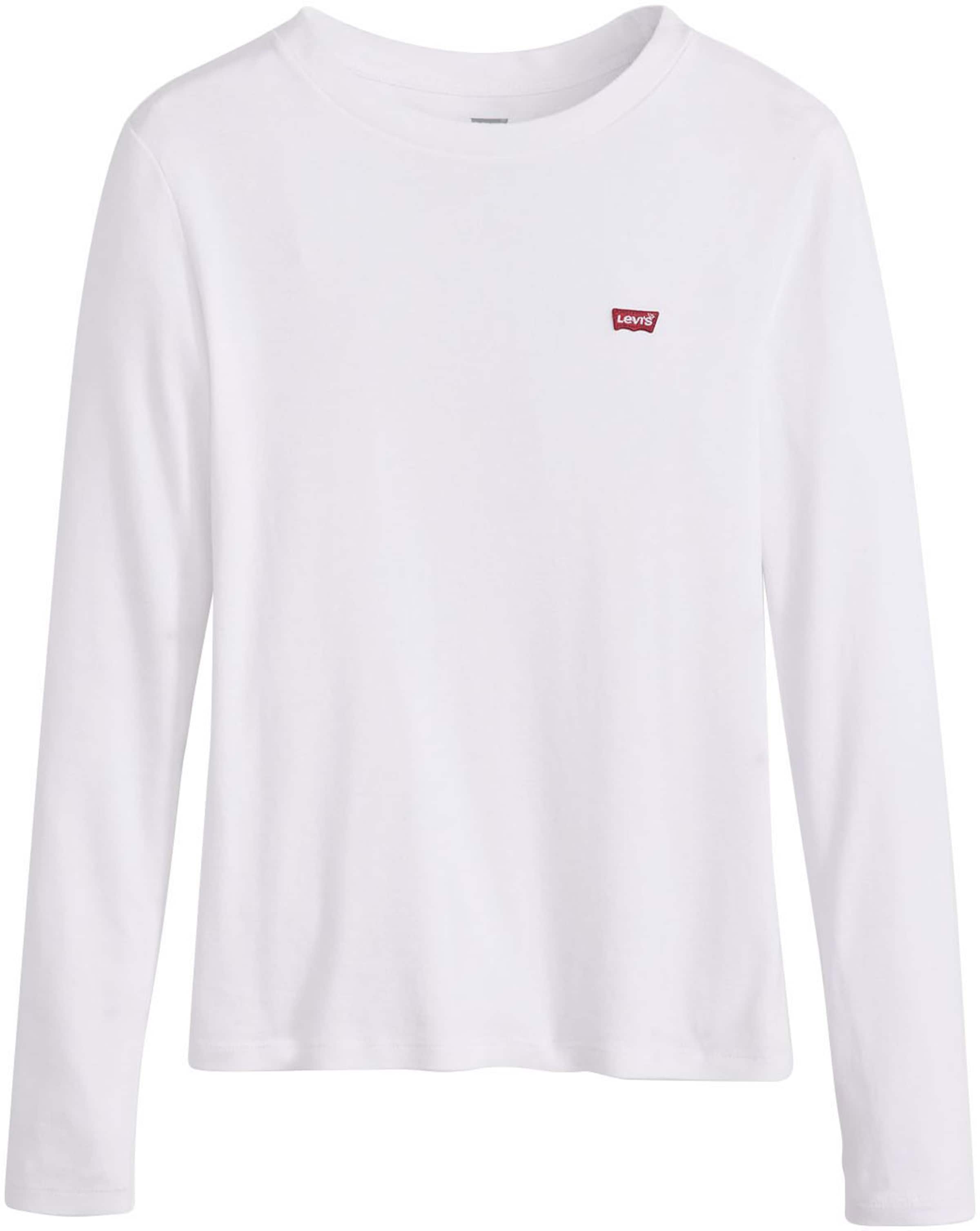 LEVI&#x27;S ®Majica &#x27;Essential Housemark Long Sleeve Tee&#x27; - bijela boja: prednji dio