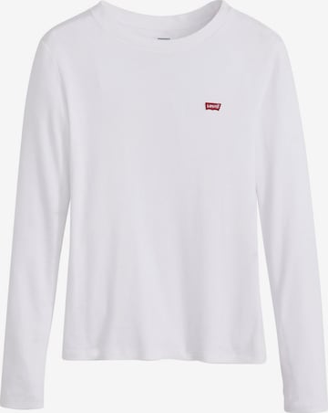 LEVI'S ®Majica 'Essential Housemark Long Sleeve Tee' - bijela boja: prednji dio
