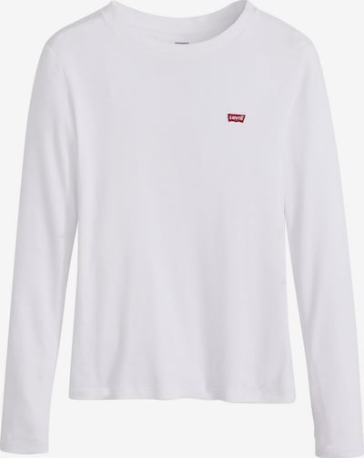 Marškinėliai 'Essential Housemark Long Sleeve Tee' iš LEVI'S ®, spalva – karmino raudona / balta, Prekių apžvalga