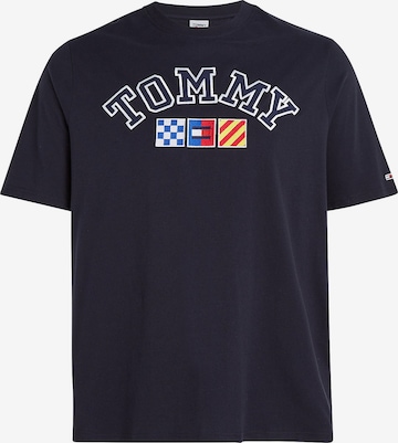 T-Shirt Tommy Jeans Plus en bleu : devant