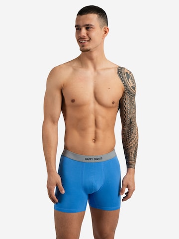 Happy Shorts - Boxers ' Fan-Prints ' em azul: frente