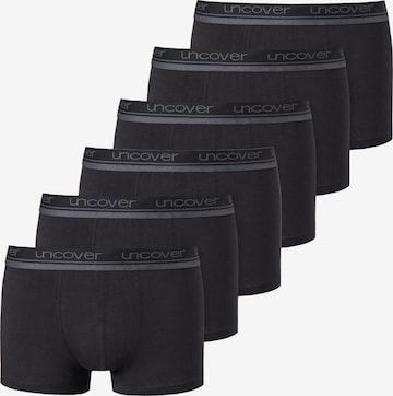 uncover by SCHIESSER Boxer shorts 'Basic' in Black: front