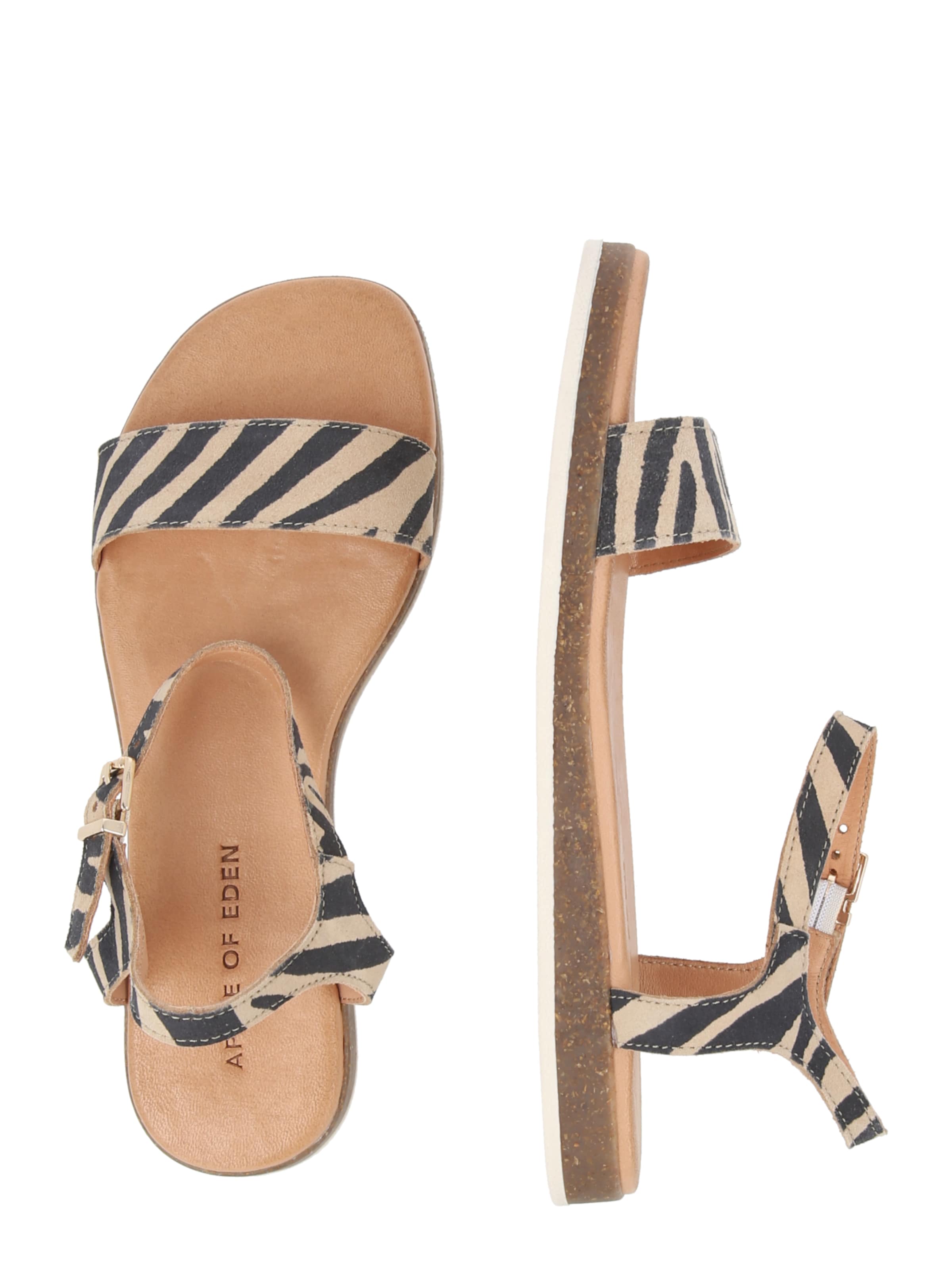 Apple of Eden - Sandalias con hebilla 'ISA' en negro