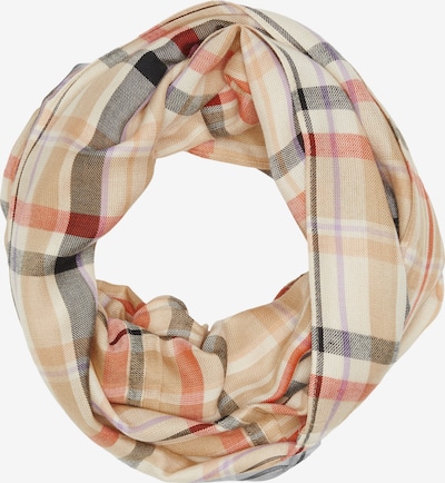 s.Oliver Schlauchschal in creme / cappuccino / dunkelorange / schwarz, Produktansicht