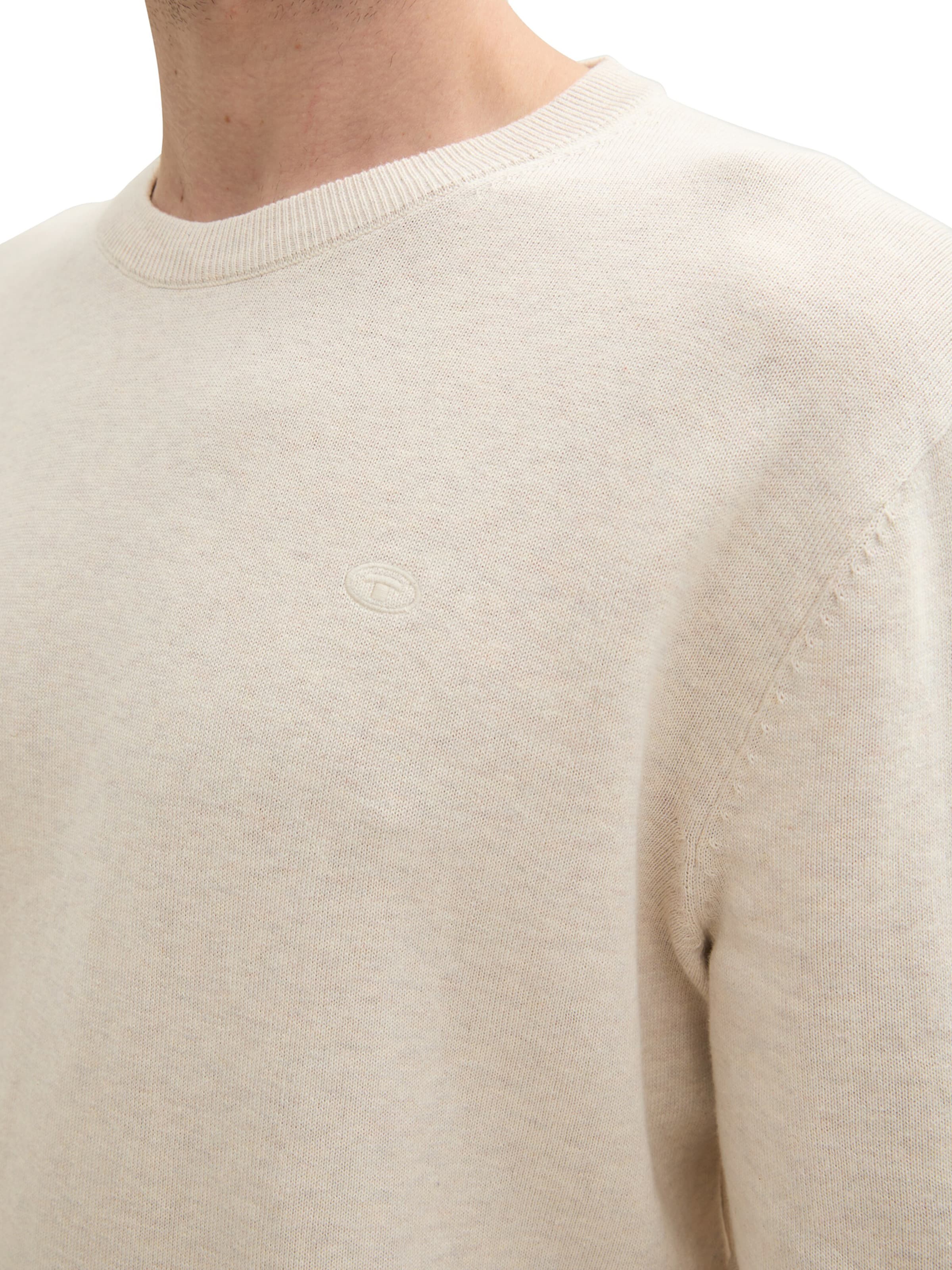 TOM TAILOR Pullover in Beige