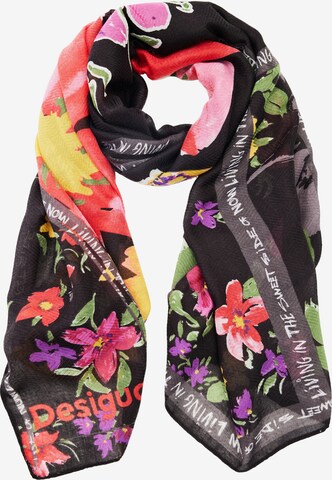 Desigual Scarf 'Pink Liberty' in Black: front