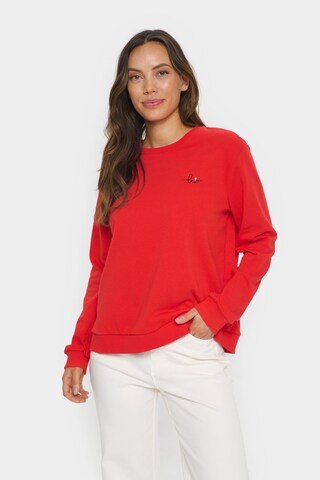 Sweat-shirt 'JettiSZ' SAINT TROPEZ en rouge : devant