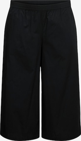 juoda Vero Moda Curve Plačios klešnės Kelnės 'VMCJARLOTTE': priekis