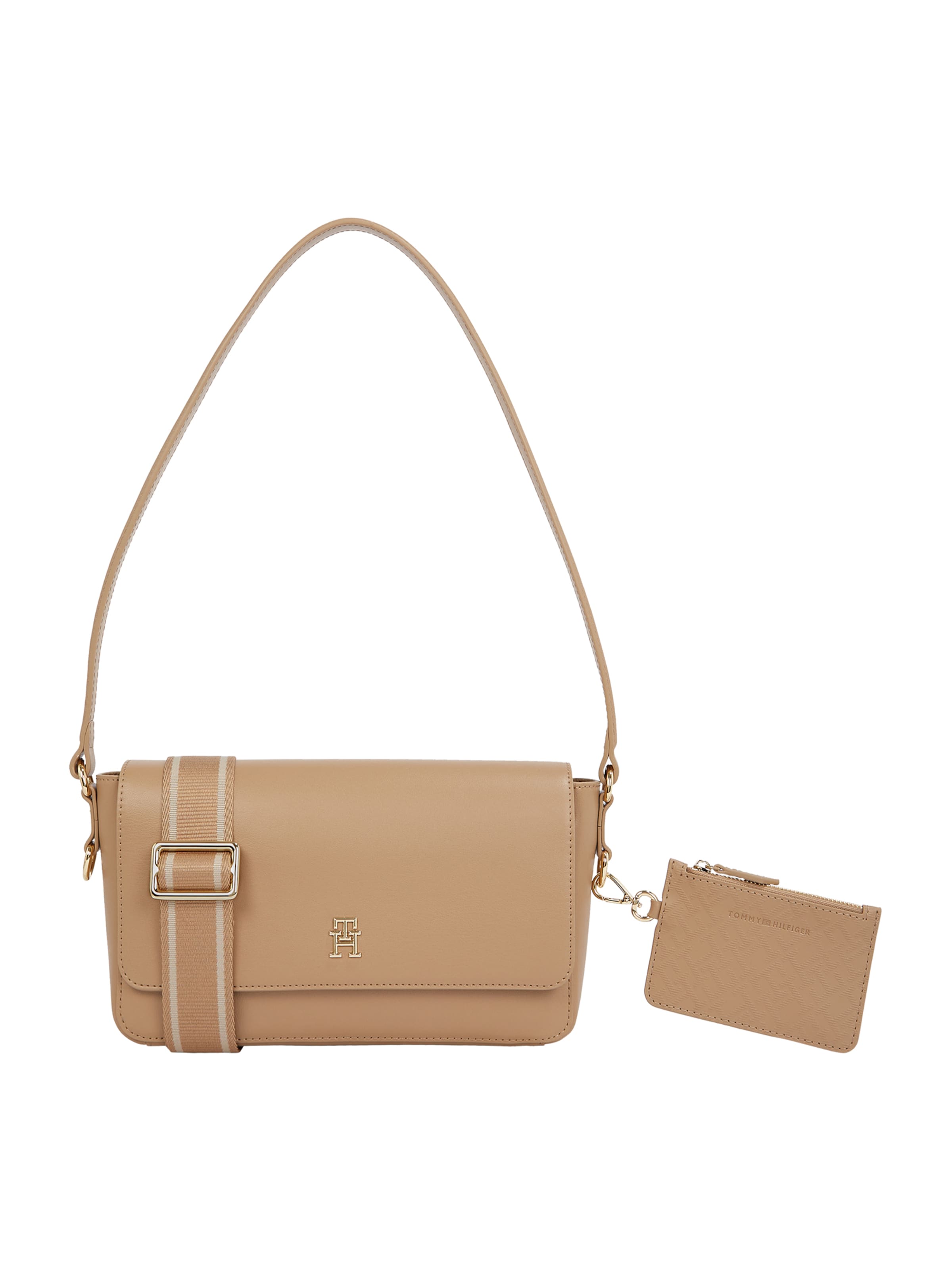 TOMMY HILFIGER Kabelka na rameno 'Distinct' - Béžová: predná strana