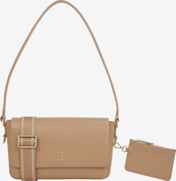 TOMMY HILFIGER Shoulder bag 'Distinct' in Beige: front
