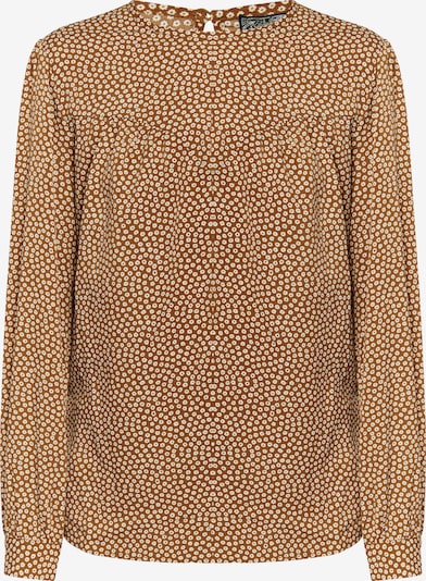 DreiMaster Vintage Bluse in camel / schwarz, Produktansicht