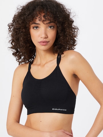 ENDURANCE Bralette Sports Bra 'Megan' in Black: front