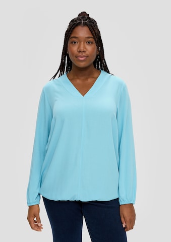 TRIANGLE Bluse in Blau: Vorderseite