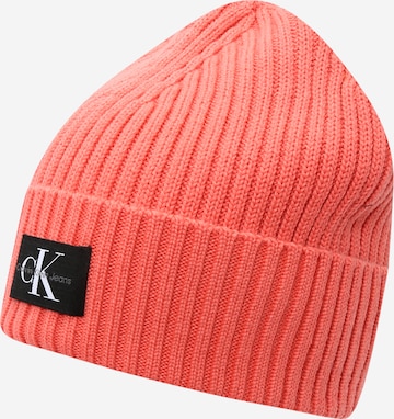 Calvin Klein Jeans Müts, värv oranž: eest vaates