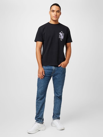 Obey Shirt 'WHAT GOES UP MUST COME DOWN' in Black