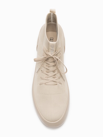 Ombre Sneakers hoog in Beige