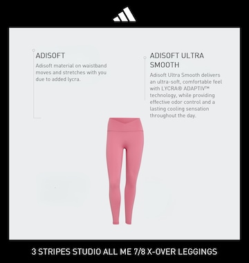 ADIDAS PERFORMANCE Skinny Sporthose 'Studio All Me' in Pink