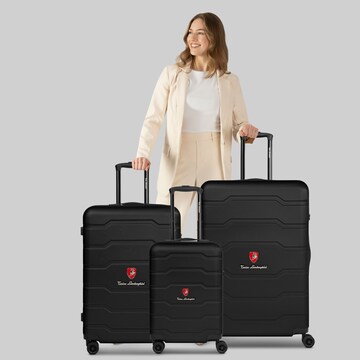 Ensemble de bagages Tonino Lamborghini en noir : devant