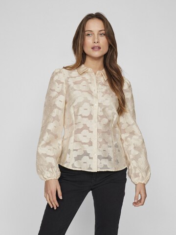 Camicia da donna di VILA in beige: frontale