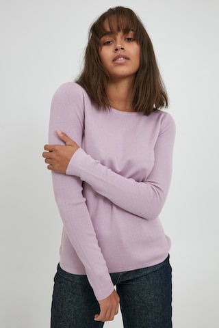PULZ Jeans Sweater 'PZSARA' in Purple: front