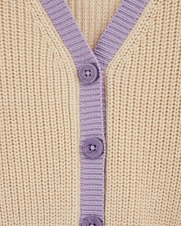 WE Fashion Pletena jopa | bež barva