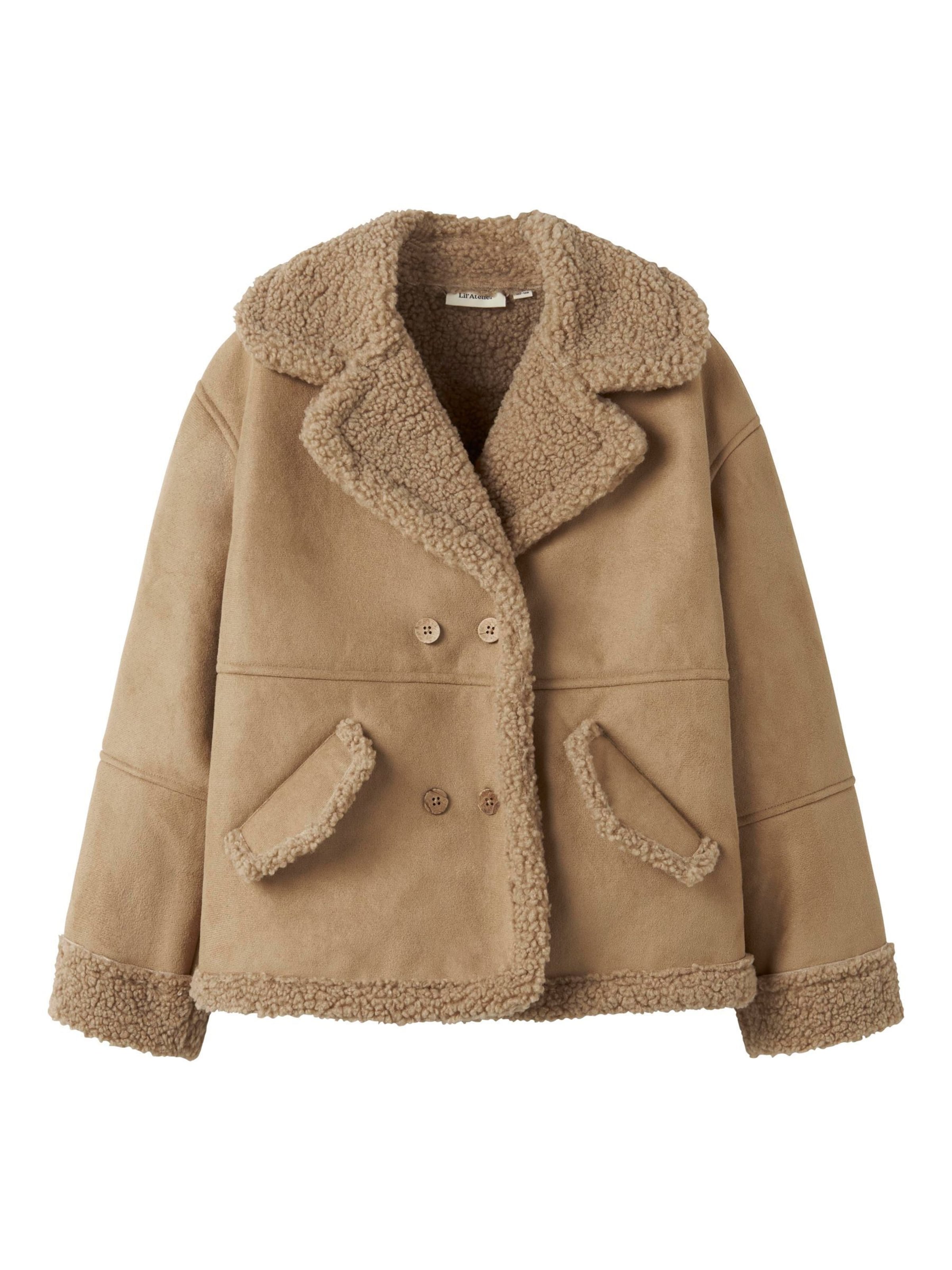 NAME IT Winter Jacket in Beige: front