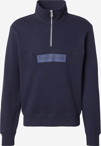 NAPAPIJRI Sweatshirt in Blau: Vorderseite
