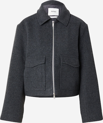 Veste mi-saison Monki en gris : devant