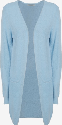 Influencer Strickjacke in Blau: Vorderseite