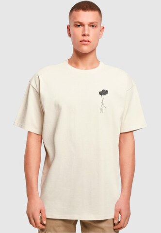 T-Shirt 'Love In The Air' Merchcode en beige : devant