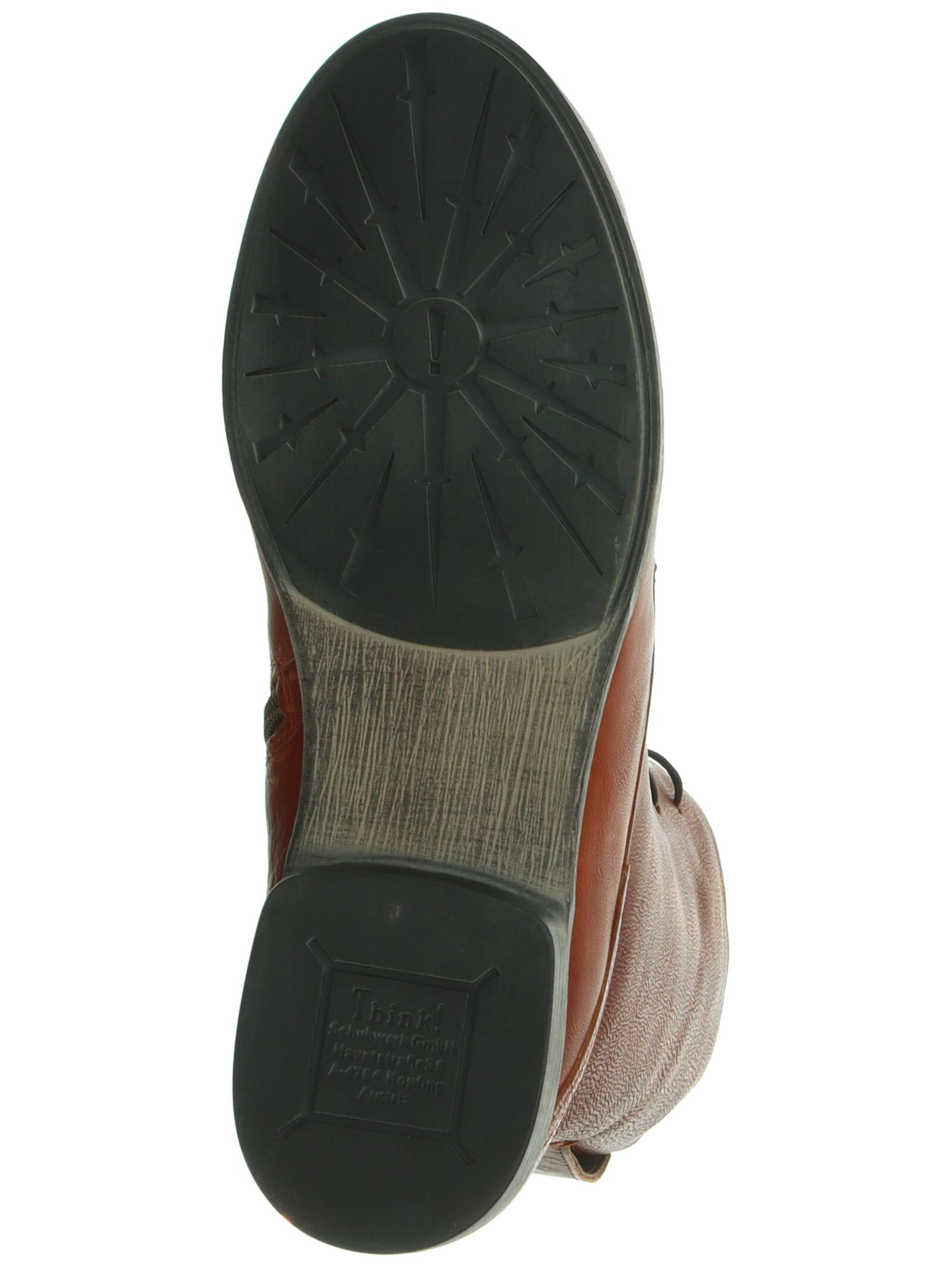 THINK! Schnürstiefelette in Braun