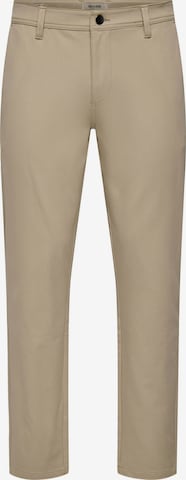 Only & Sons - Pantalón chino 'SWEFT ' en marrón: frente