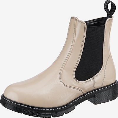 SuperCracks Chelsea Boots in creme / schwarz, Produktansicht