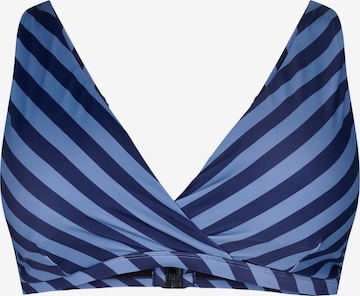 Swim by ZizziTrokutasti Bikini gornji dio 'Stina' - plava boja: prednji dio