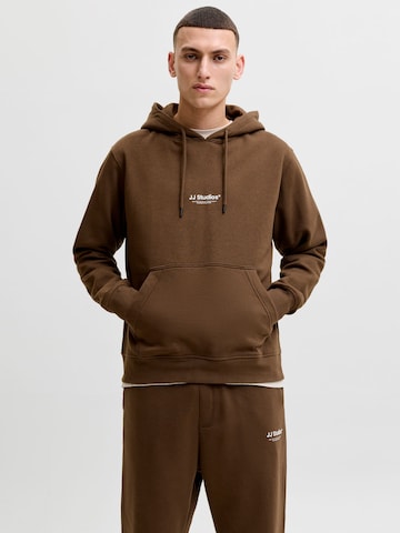 Sweat-shirt JACK & JONES en marron : devant