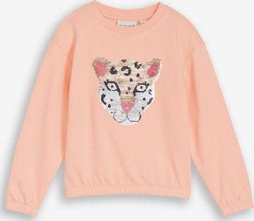 TOM TAILOR Sweatshirt in Orange: front